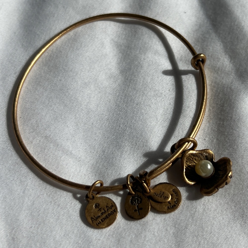 Alex and ani oyster and pearl bracelet